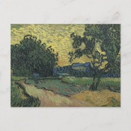 Cartão Postal Paisagem de Van Gogh ao Crepúsculo