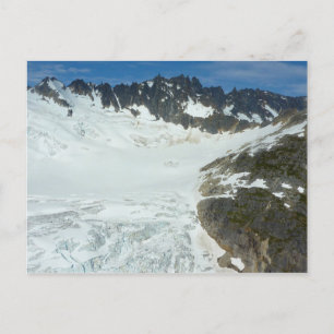 Cartão Postal Paisagem de Viagem Cênico do Glaciar do Alasca