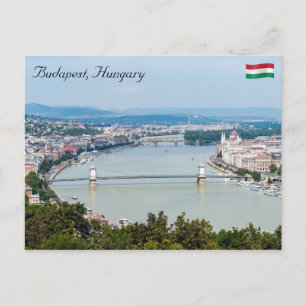 Cartão Postal Paisagem do Danúbio em Budapeste - Hungria