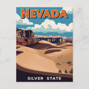 Cartão Postal Paisagem do Deserto de Nevada