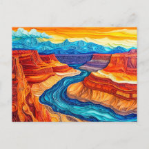 Paisagem do Grand Canyon em estilo Quilling