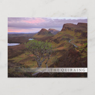 Cartão Postal Paisagem do nascer do sol em Skye