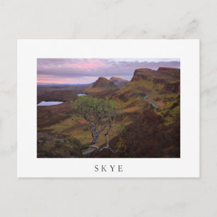 Cartão Postal Paisagem do nascer do sol em Skye