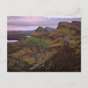 Cartão Postal Paisagem do nascer do sol em Skye