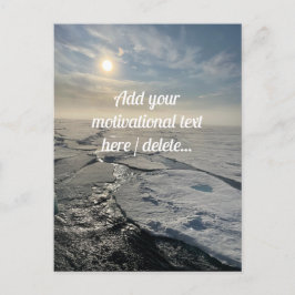 Cartão Postal Paisagem do Oceano Ártico, Fotografia, Personaliza