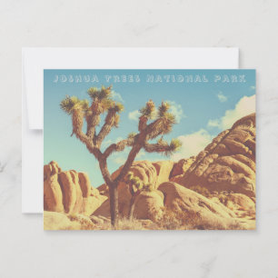 Cartão Postal Paisagem do Parque Nacional Joshua Trees