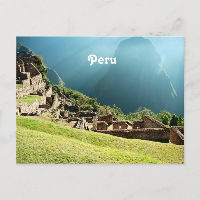 Cartão Postal Paisagem do Peru (Frente)