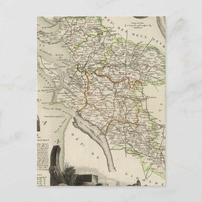 Cartão Postal Paisagem e Floresta (Frente)