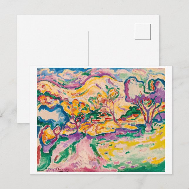 Cartão Postal Paisagem em La Ciotat | Georges Braque | (Frente/Verso)