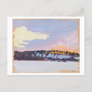 Cartão Postal Paisagem Evening, Akseli Gallen-Kallela, Belas Art