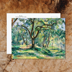 Cartão Postal Paisagem Florestal Paul Cezanne