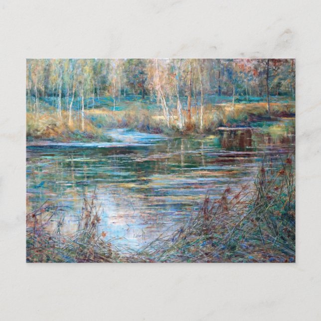 Cartão Postal Paisagem fluvial, Val-Santo-Martin, por Julia Beck (Frente)