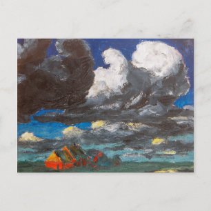 Cartão Postal Paisagem, Frísia do Norte   Emil Nolde  