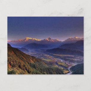 Cartão Postal Paisagem: HIMALAYA POKHARA NEPAL