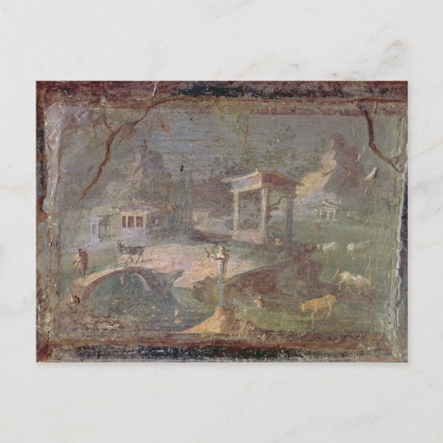 Cartão Postal Paisagem Idílica, de Herculaneum, (Frente)