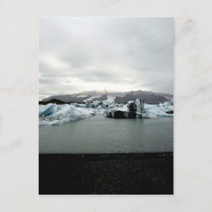 Cartão Postal Paisagem islandesa - Glacier Jökulsárlón