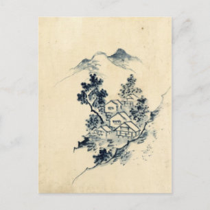 Cartão Postal paisagem japonesa