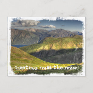 Cartão Postal Paisagem Luminescente; Território Yukon Souvenir