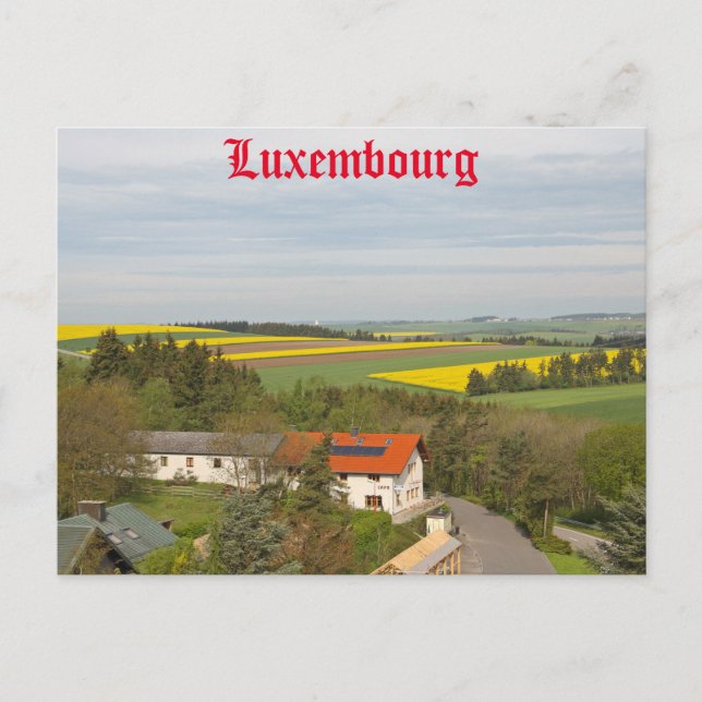 Cartão Postal Paisagem luxemburguesa (Frente)