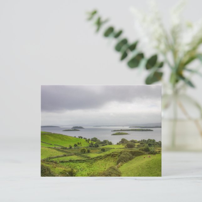 Cartão Postal Paisagem Mágica na Irlanda, costume (Em pé/Frente)