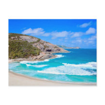 Paisagem Marítima Pitoresca Ondas Suaves Rochas Oc