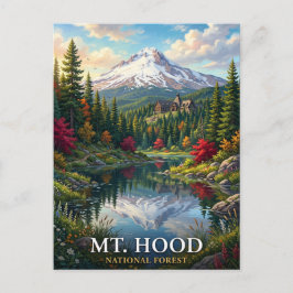 Cartão Postal Paisagem Montanhosa Cênica da Floresta Nacional de