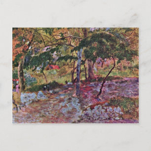 Cartão Postal Paisagem Na Martinica Por Gauguin Paul