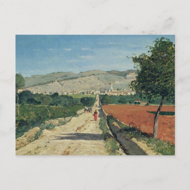 Cartão Postal Paisagem na Provença (Frente)