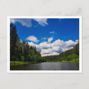 Cartão Postal Paisagem natural Canal Sky Belarus