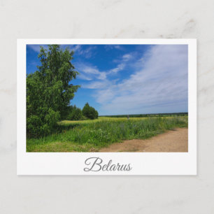 Cartão Postal Paisagem natural Cenário rural Bielorrússia