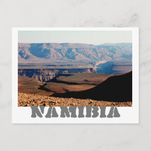 Cartão Postal Paisagem natural do Canyon do Rio Peixe da Namíbia