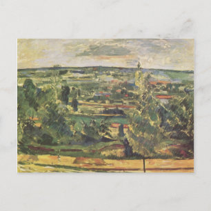 Cartão Postal Paisagem no Jas-de-Bouffan - Paul Cezanne