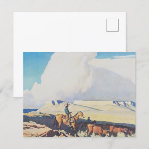Cartão Postal Paisagem Ocidental Clássica de Faixa Aberta de May