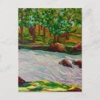 paisagem original de pintura de óleo