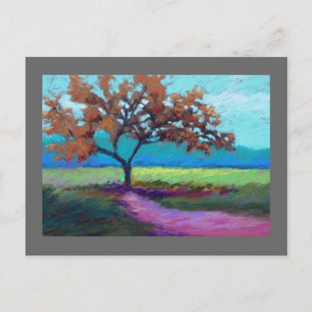 Cartão Postal paisagem pastel (Frente)