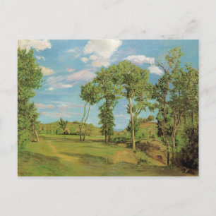 Cartão Postal Paisagem Paysage Frederic Bazille Impressionista P