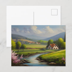 Cartão Postal paisagem primavera