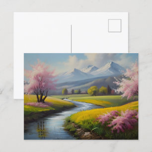 Cartão Postal paisagem primavera