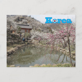 Cartão Postal Paisagem Primavera da Coreia