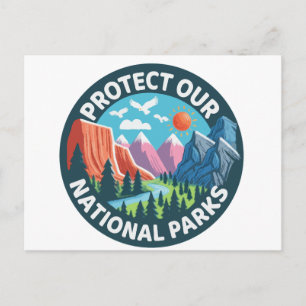Cartão Postal Paisagem Proteja Nossos Parques Nacionais