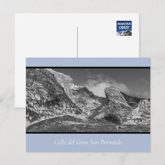 Cartão Postal Paisagem robusta Gran San Bernardo (Frente/Verso)