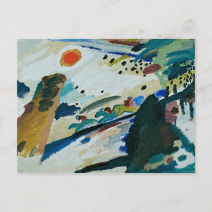 Cartão Postal Paisagem Romântica por Wassily Kandinsky