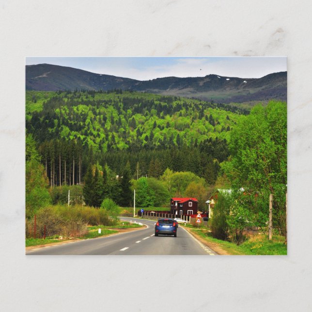 Cartão Postal Paisagem romena (Frente)