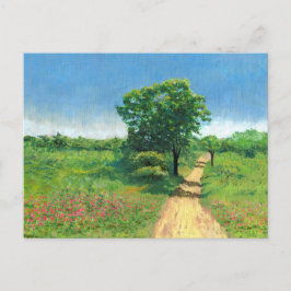 Cartão Postal Paisagem Rústica de Primavera