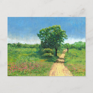 Cartão Postal Paisagem Rústica de Primavera