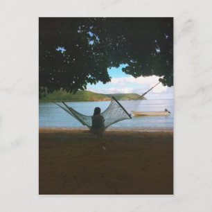 Cartão Postal Paisagem Sonhadora da Praia de Fiji