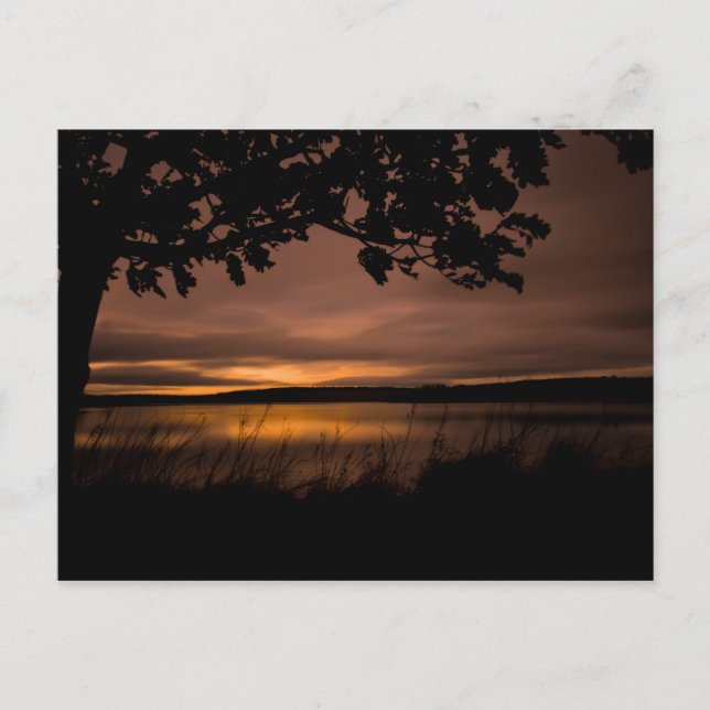 Cartão Postal Paisagem Sunset Northumberland (Frente)