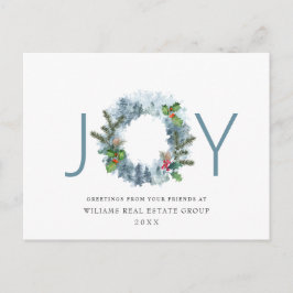 Cartão Postal Paisagem Terra Natal Holly Berry Holiday