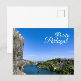 Cartão Postal Paisagem tradicional da cidade do Porto