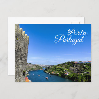 Cartão Postal Paisagem tradicional da cidade do Porto